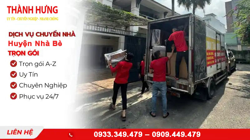 Dịch vụ chuyển nhà trọn gói Huyện Nhà Bè giá tốt, hỗ trợ đóng gói miễn phí