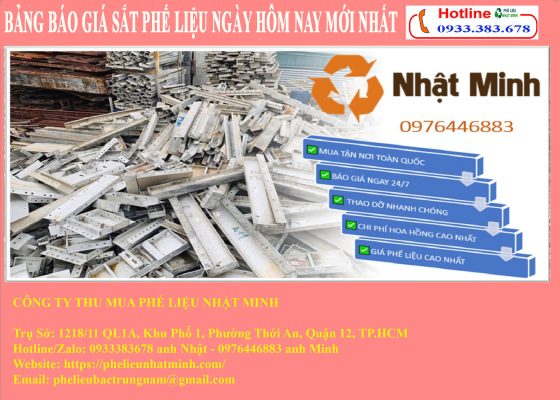 Bảng báo giá sắt phế liệu ngày hôm nay mới nhất