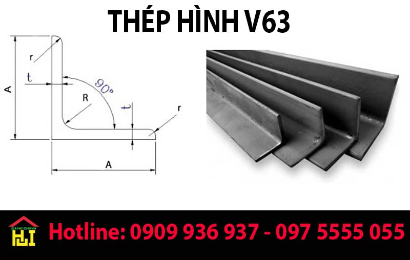 Bảng Báo Giá Thép Hình V 63